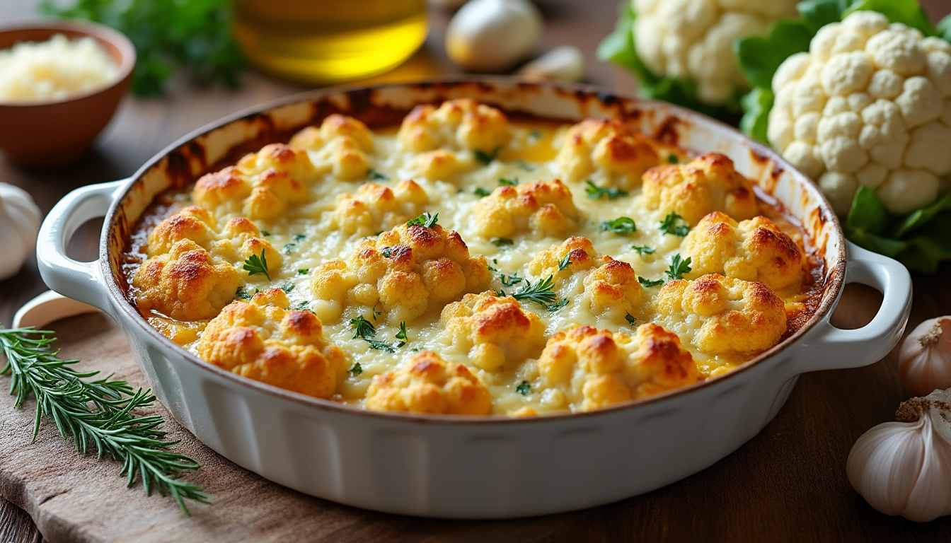 découvrez notre recette simple et savoureuse pour réussir un gratin de choux-fleur sans béchamel, à la fois délicieux et léger, parfait pour un repas sain et gourmand.