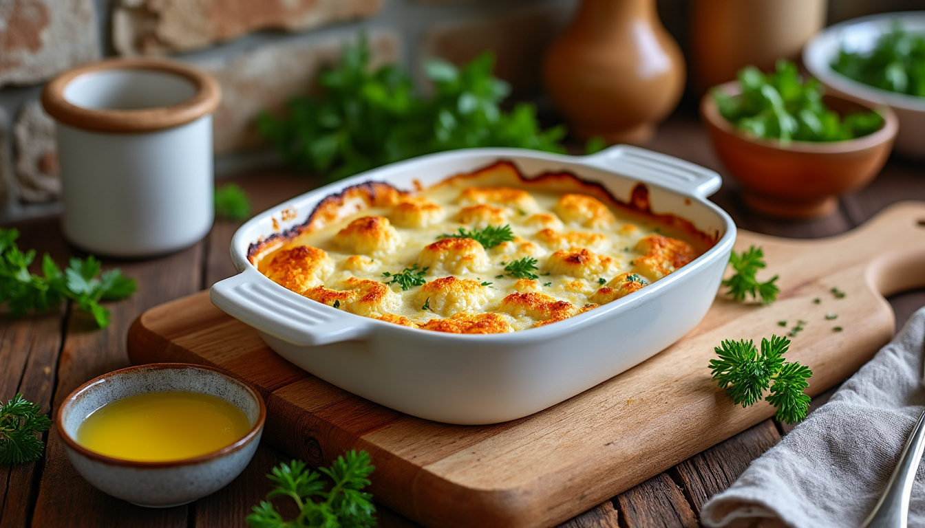 découvrez comment préparer un gratin de chou-fleur délicieux et léger sans béchamel, avec une recette simple et savoureuse pour régaler toute la famille.