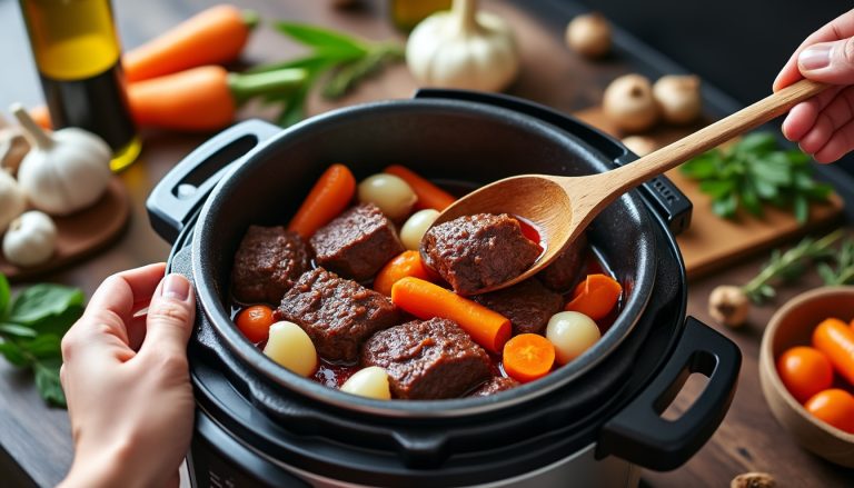 découvrez comment préparer un délicieux bœuf bourguignon facilement et rapidement avec votre cookeo. suivez notre recette simple et savoureuse pour un plat traditionnel réussi en un rien de temps.