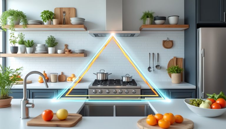 découvrez comment le triangle d'activité en cuisine peut vous aider à optimiser vos déplacements, gagner en efficacité et rendre la préparation des repas plus agréable.