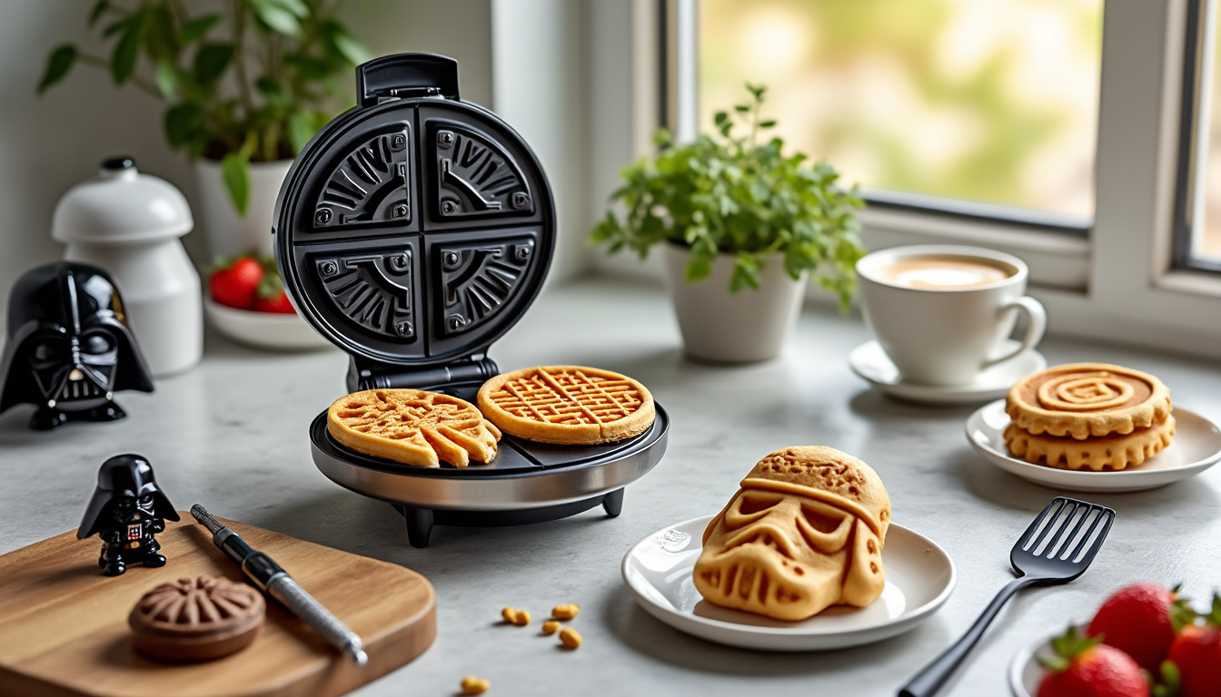 découvrez comment choisir le meilleur gaufrier star wars pour des petits déjeuners galactiques, alliant design emblématique et performance pour des moments gourmands interstellaires.